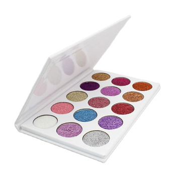 OEM/ODM Glitter Eye shadow Private Label Eyeshadow Palette 15 Colors glitter  Eyeshadow Palette